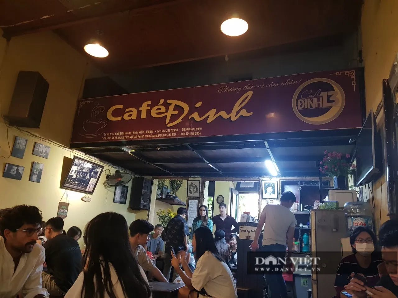 the egg coffee at Dinh Cafe