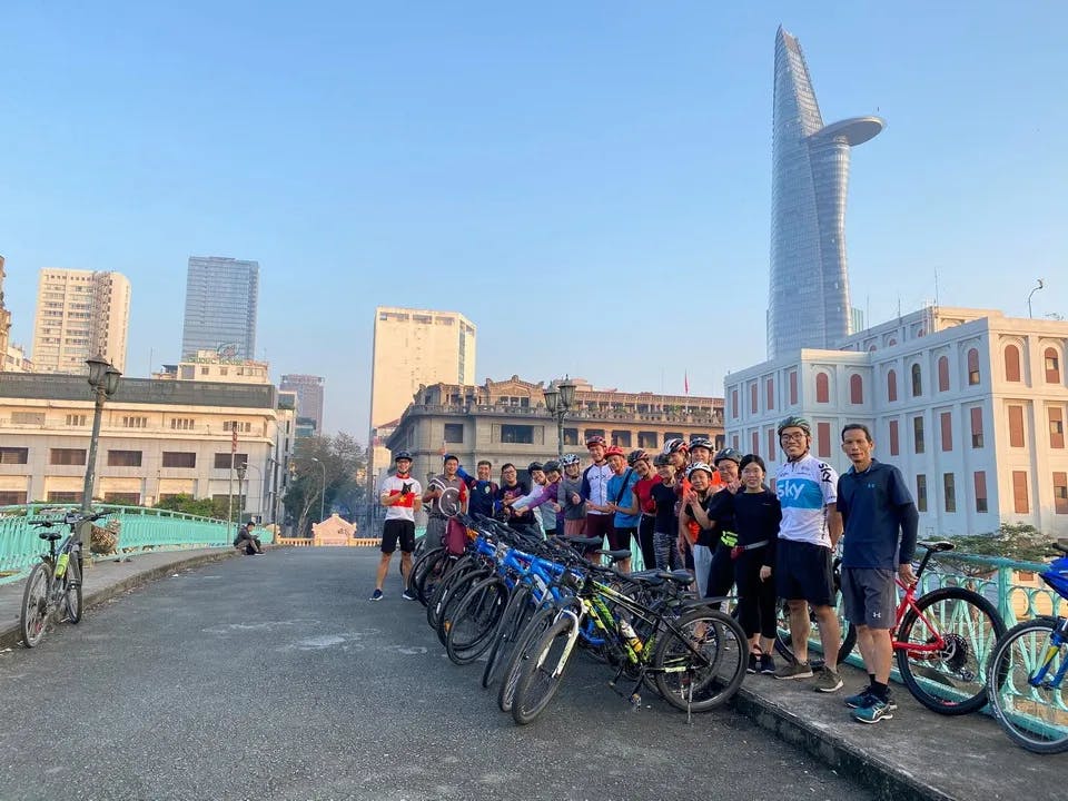 Cycling to enjoy Saigon’s morning
