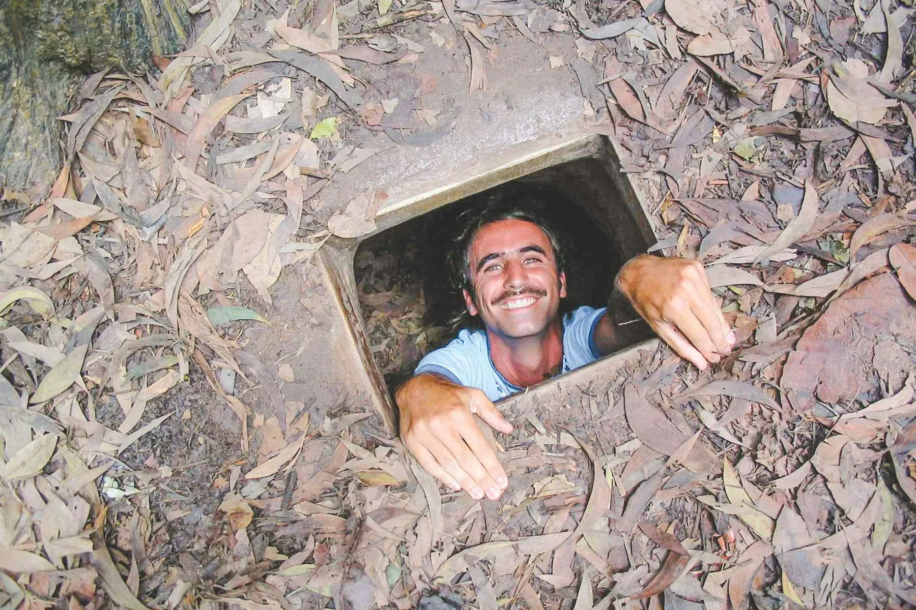 Crawling underground in Cu Chi tunnels